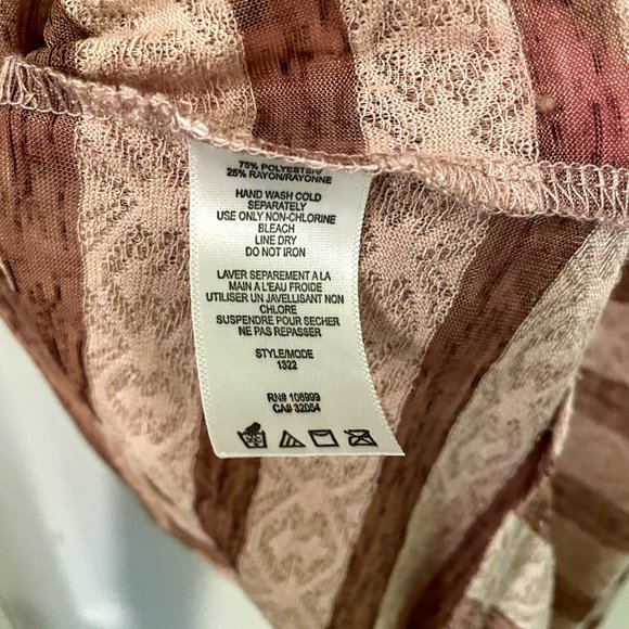 Tela UO Striped Lace Racerback Tank Top - Picture 5 of 7